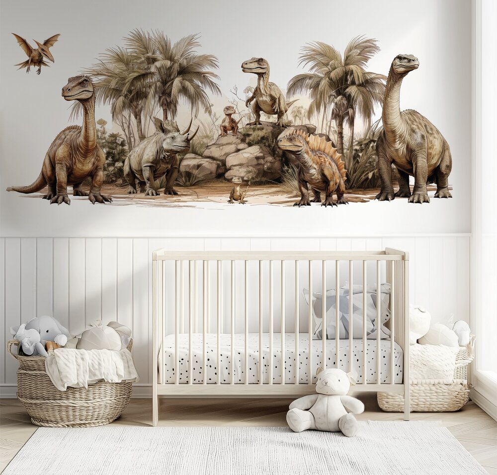 behang met dinos 
