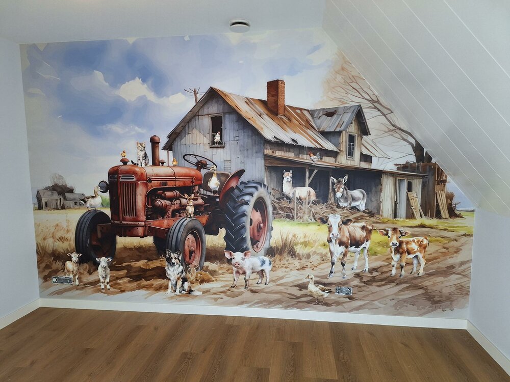 tractor behang