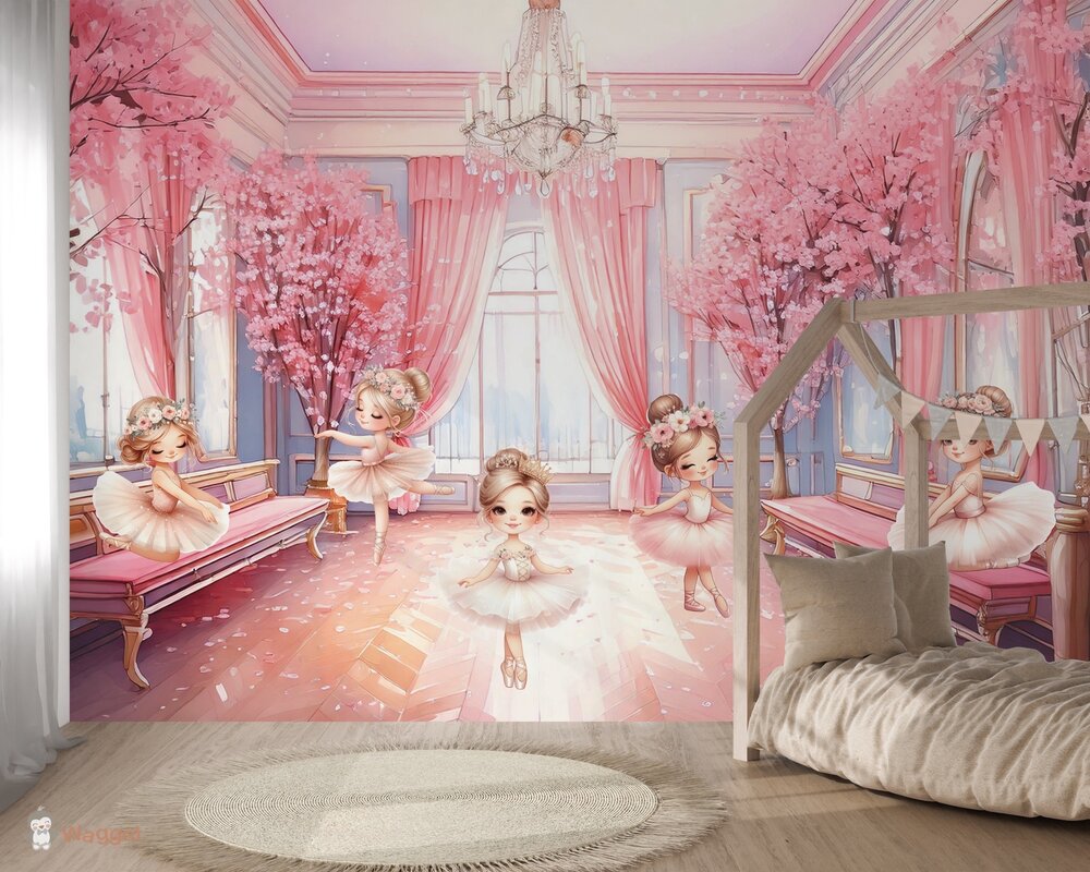 ballerina behang kinderkamer