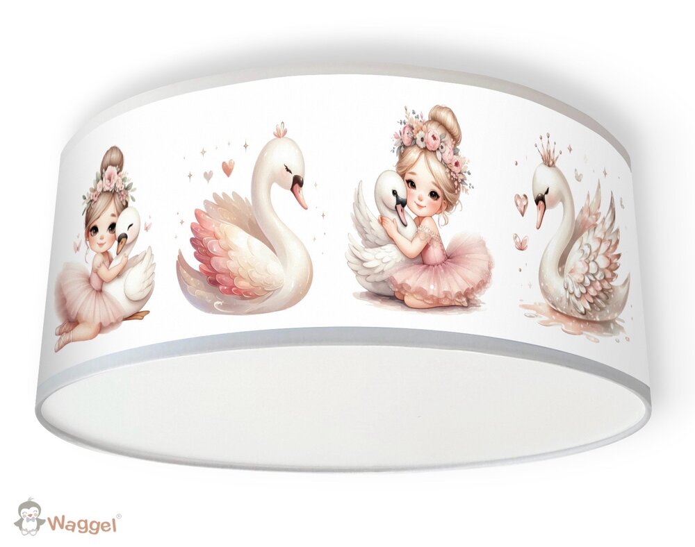 Zwanen plafondlamp