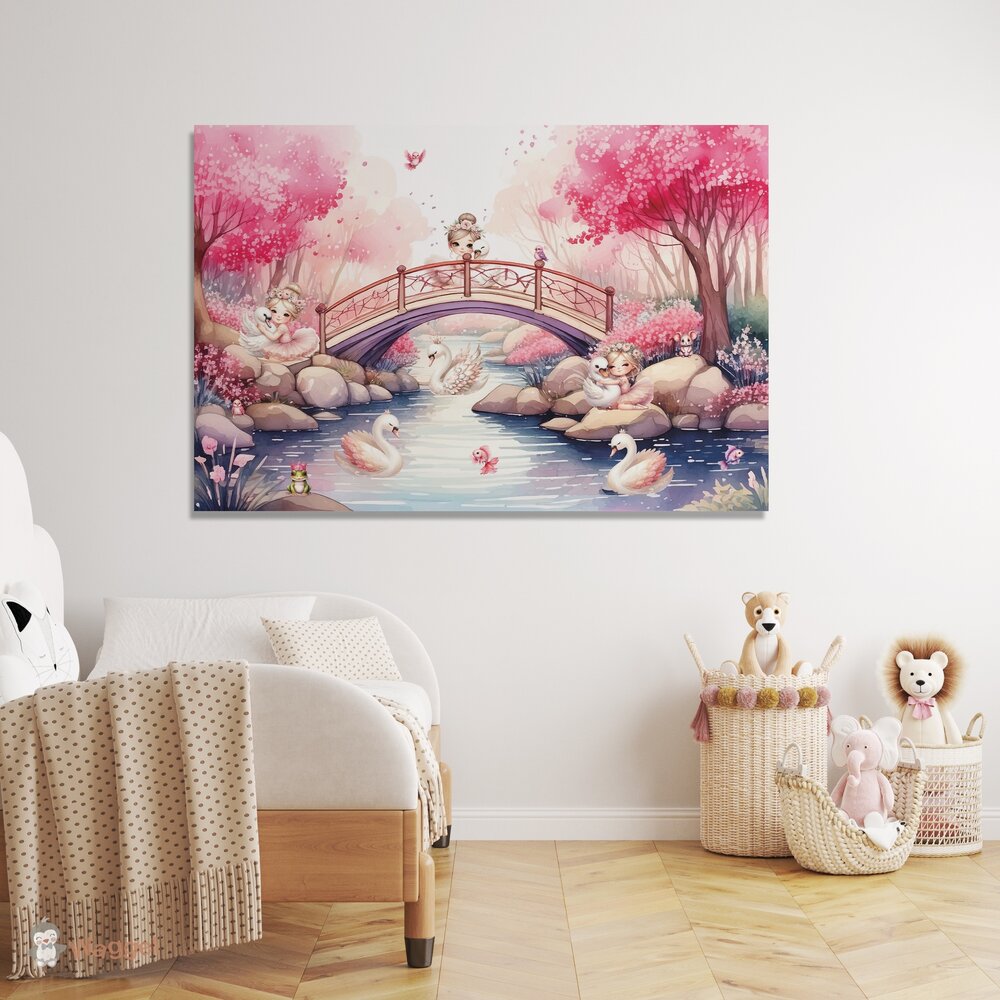 zwanen muurdecoratie