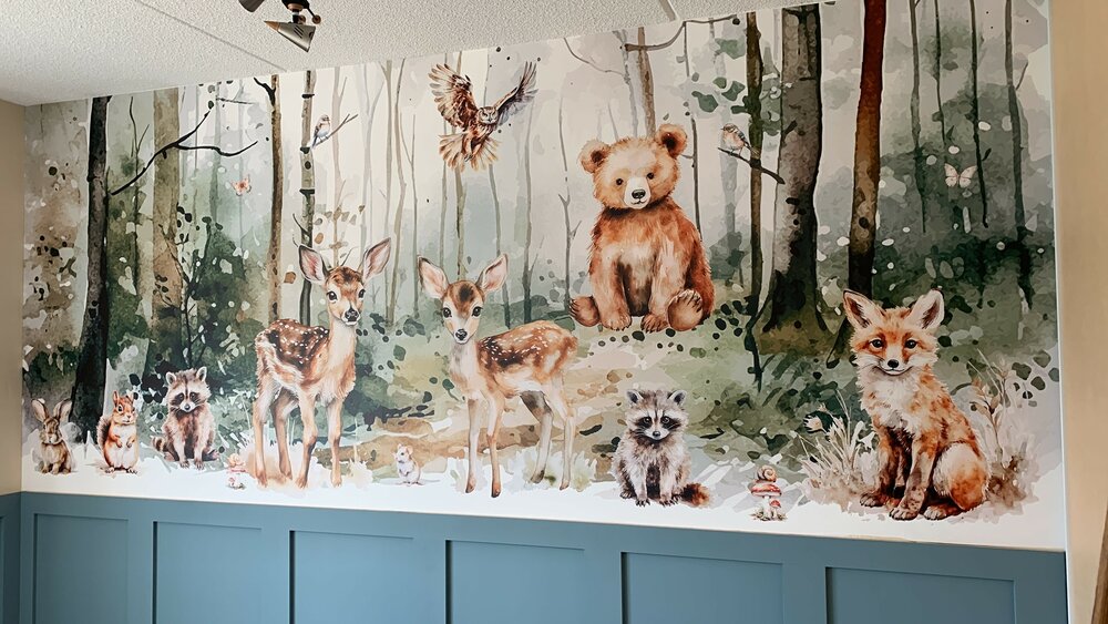 bosdieren behang
