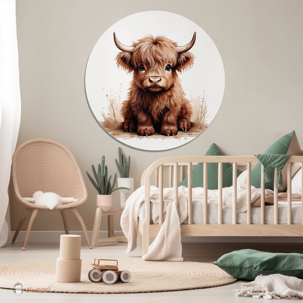 schotse hooglander babykamer