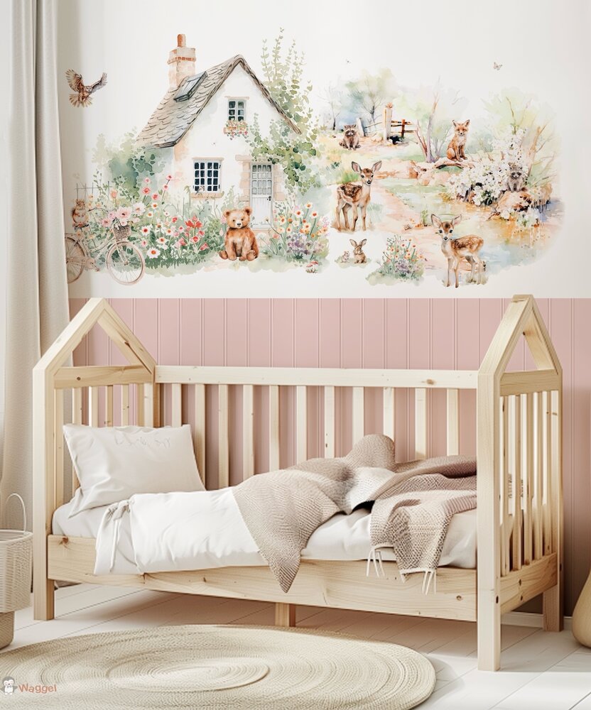 bosdieren babykamer