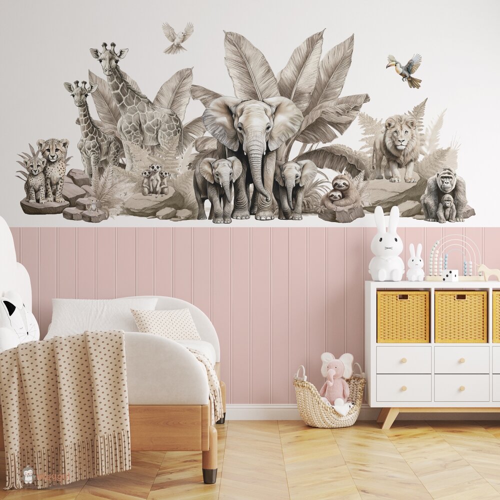 jungle babykamer