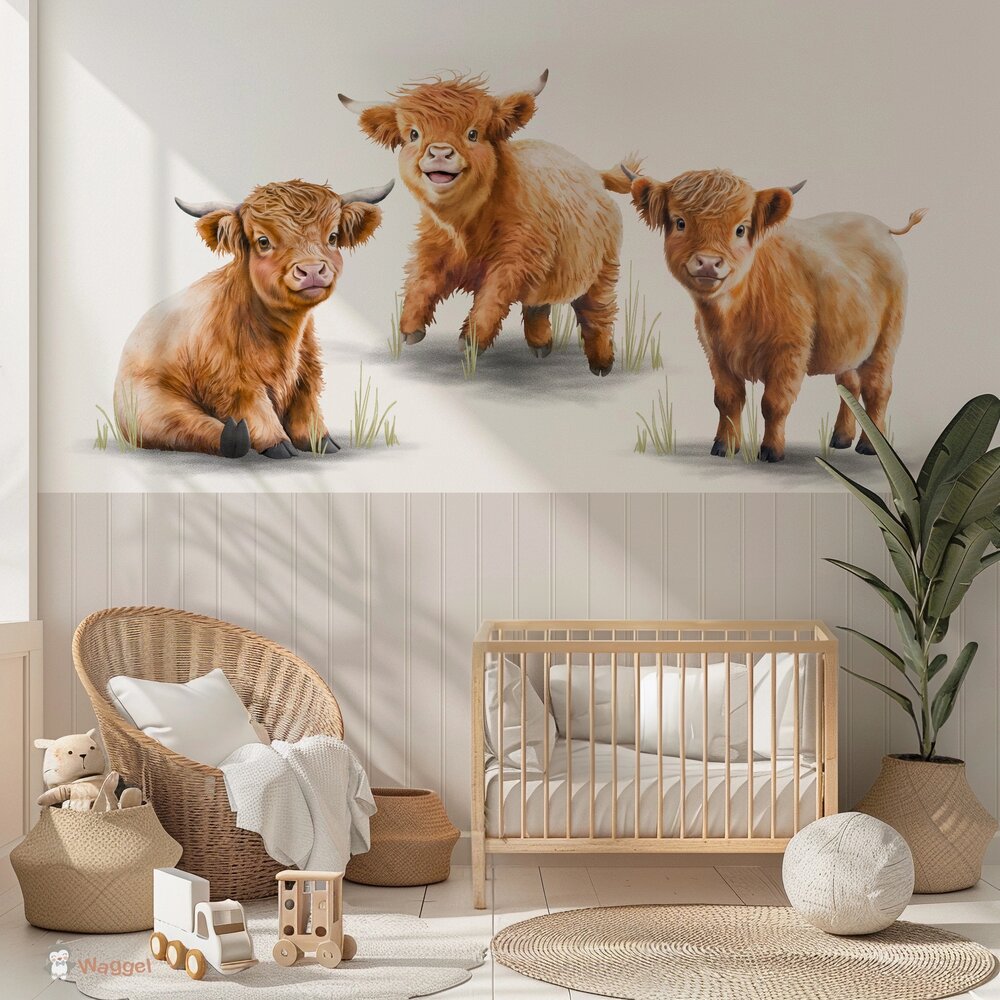 schotse hooglander babykamer