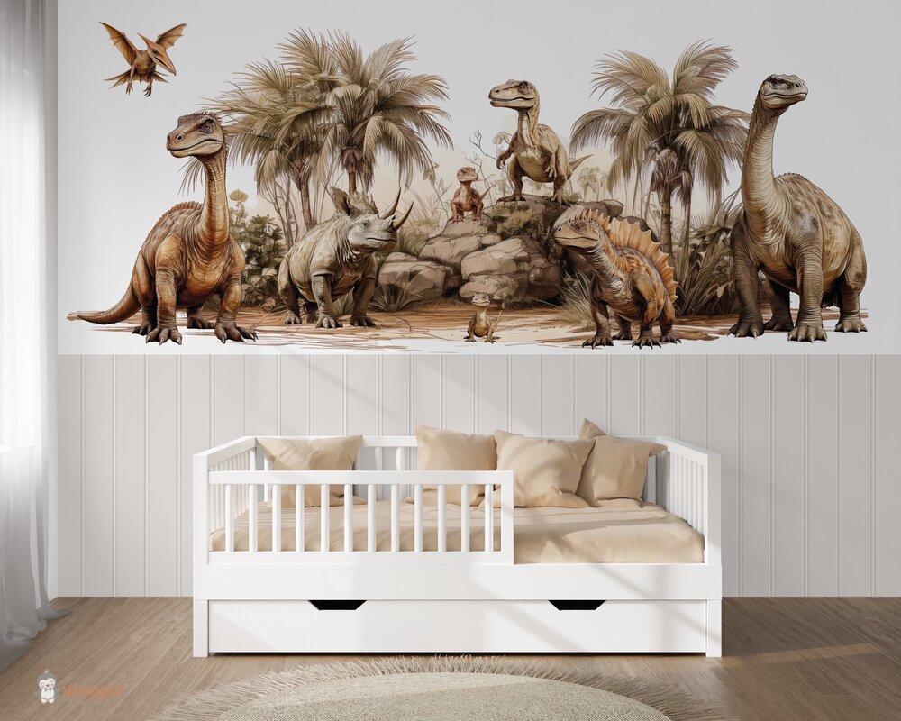 behang met dinos