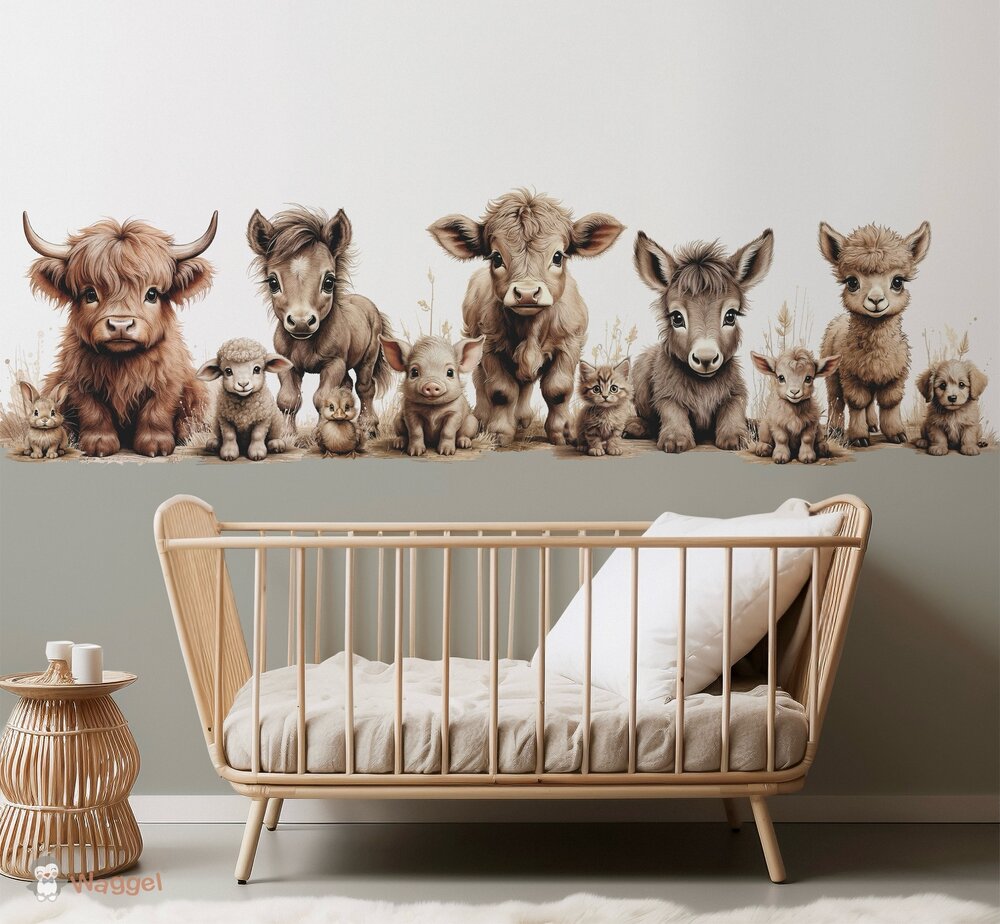 boerderijdieren behang