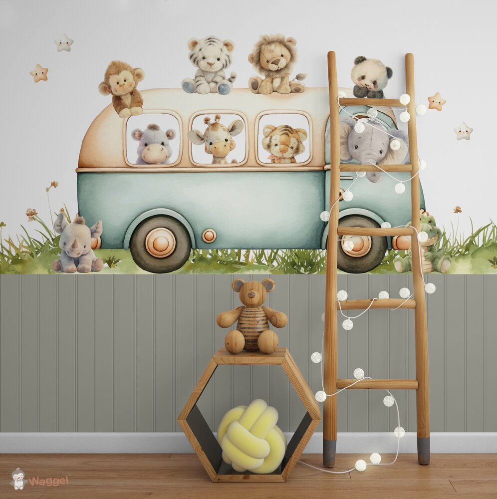 jungle dieren behang 