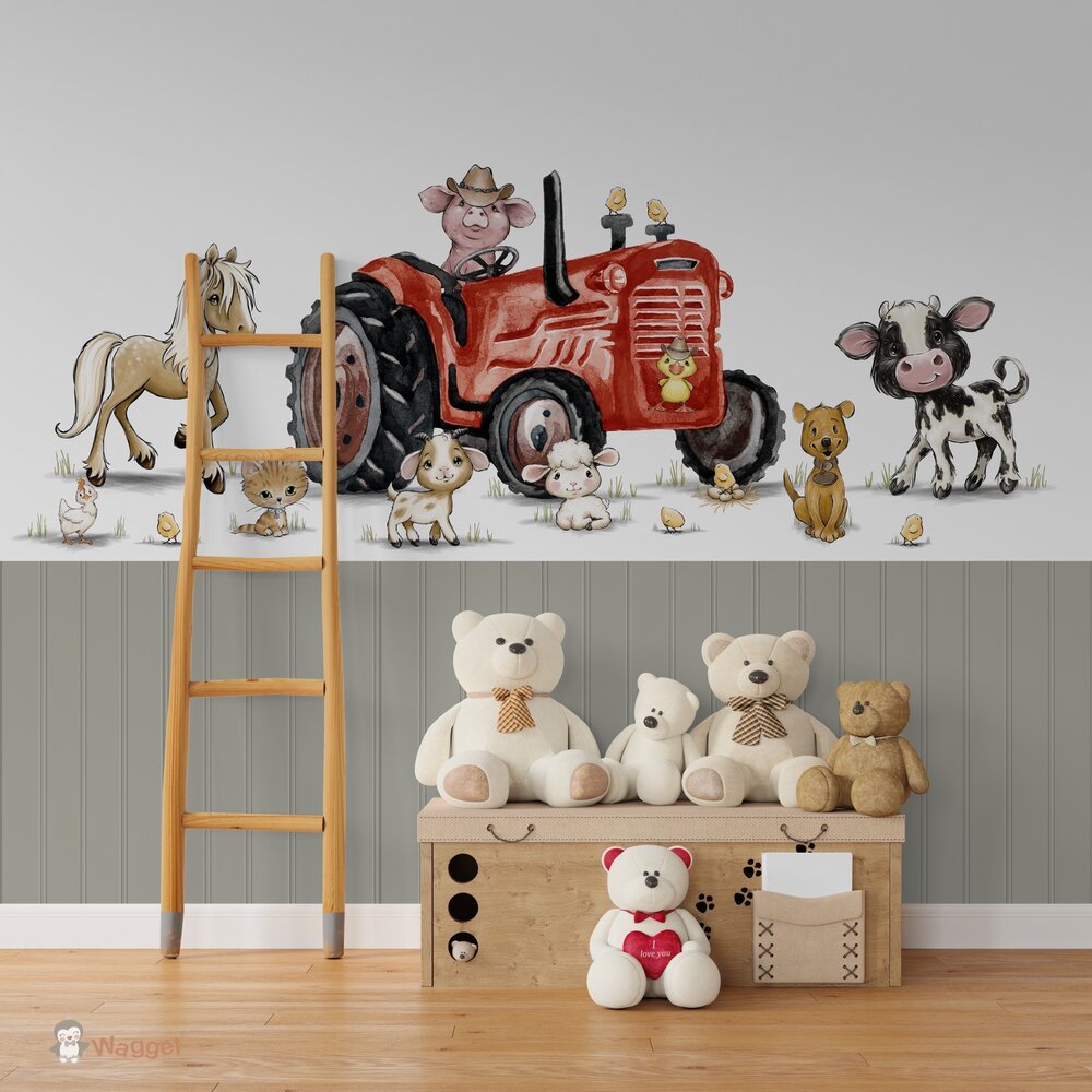 boerderijdieren behang