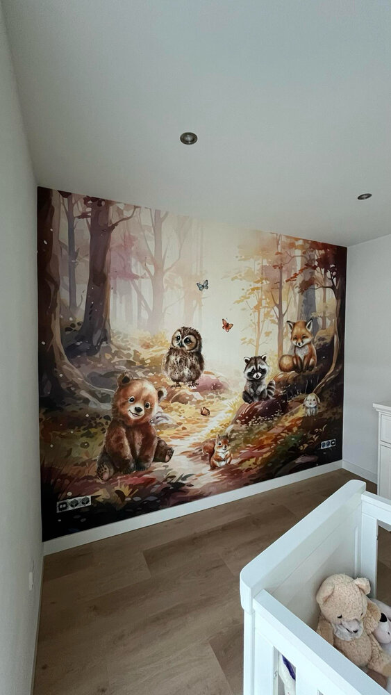 bosdieren behang