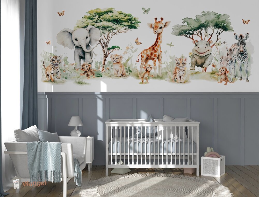 jungle dieren behang