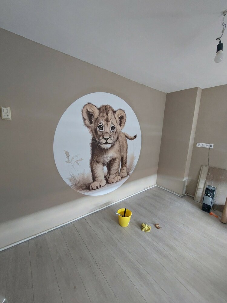 behangcirkel leeuw