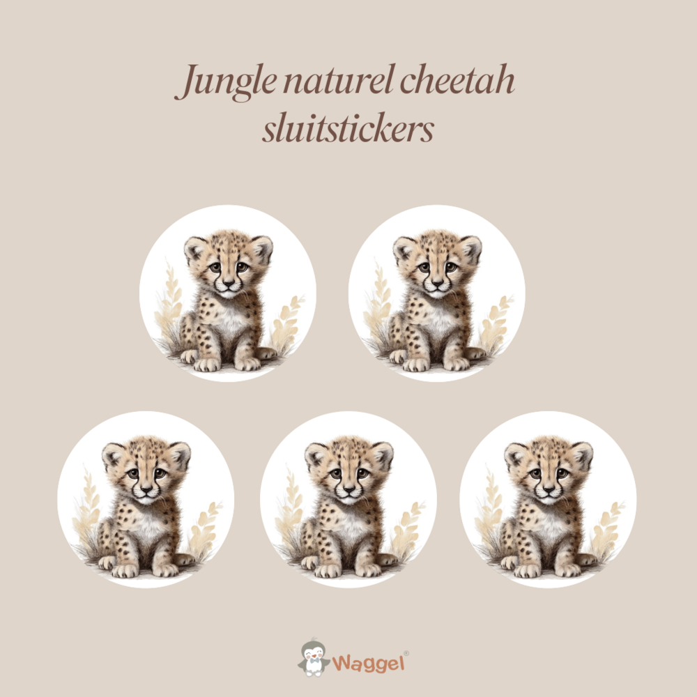 cheetah sluitstickers