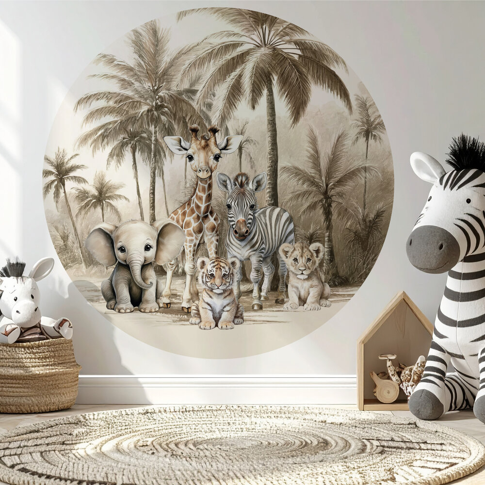 jungle muursticker