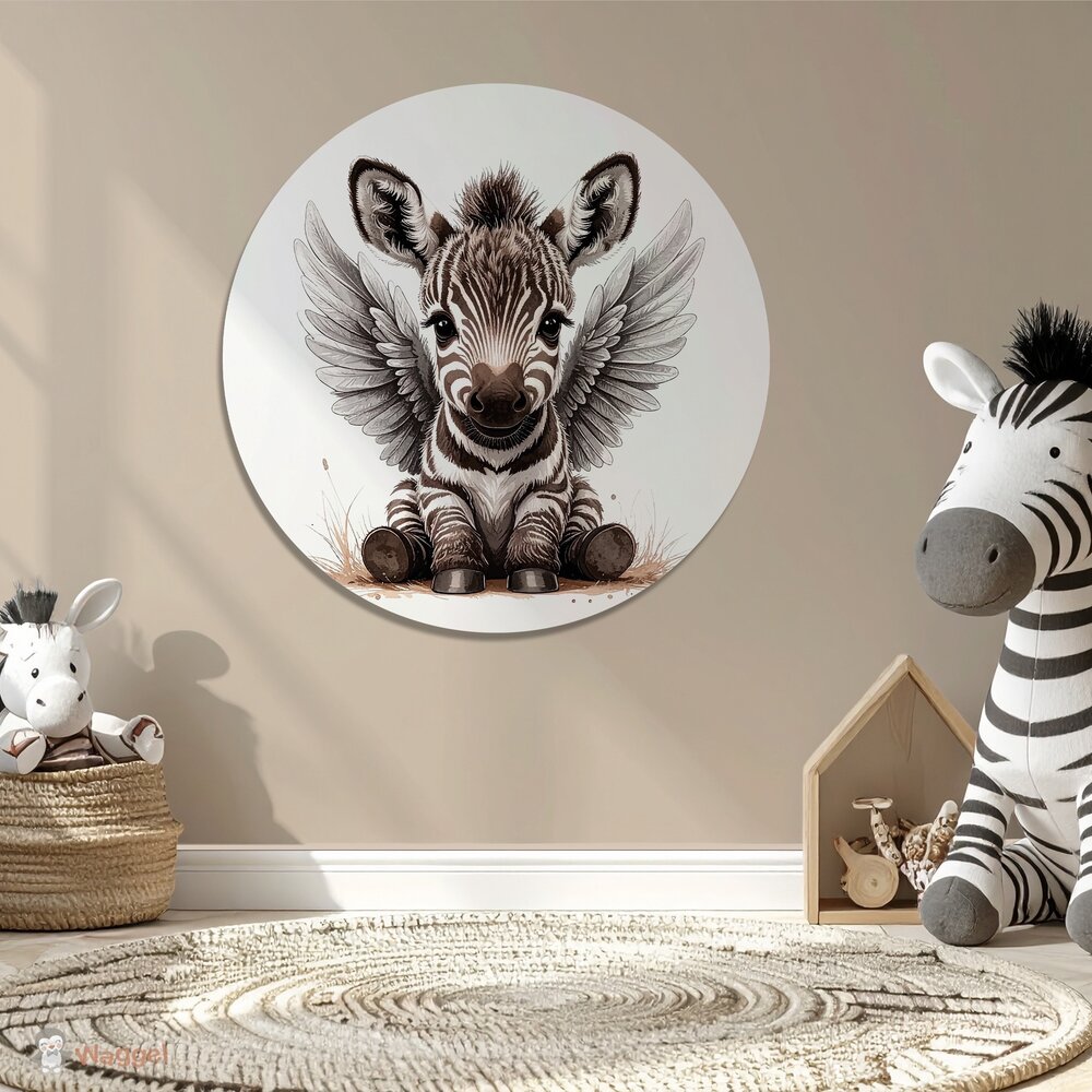 zebra muurcirkel 