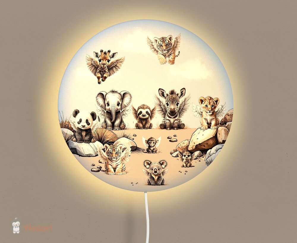 jungle wandlamp 