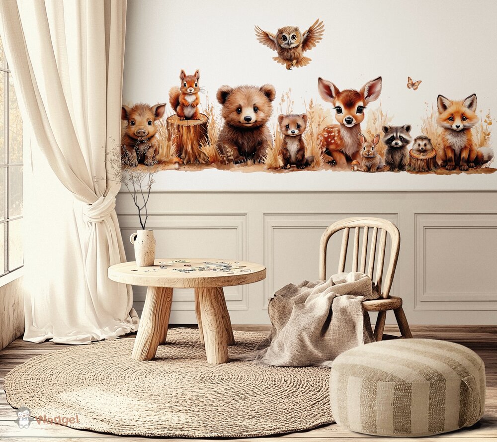 bosdieren behang