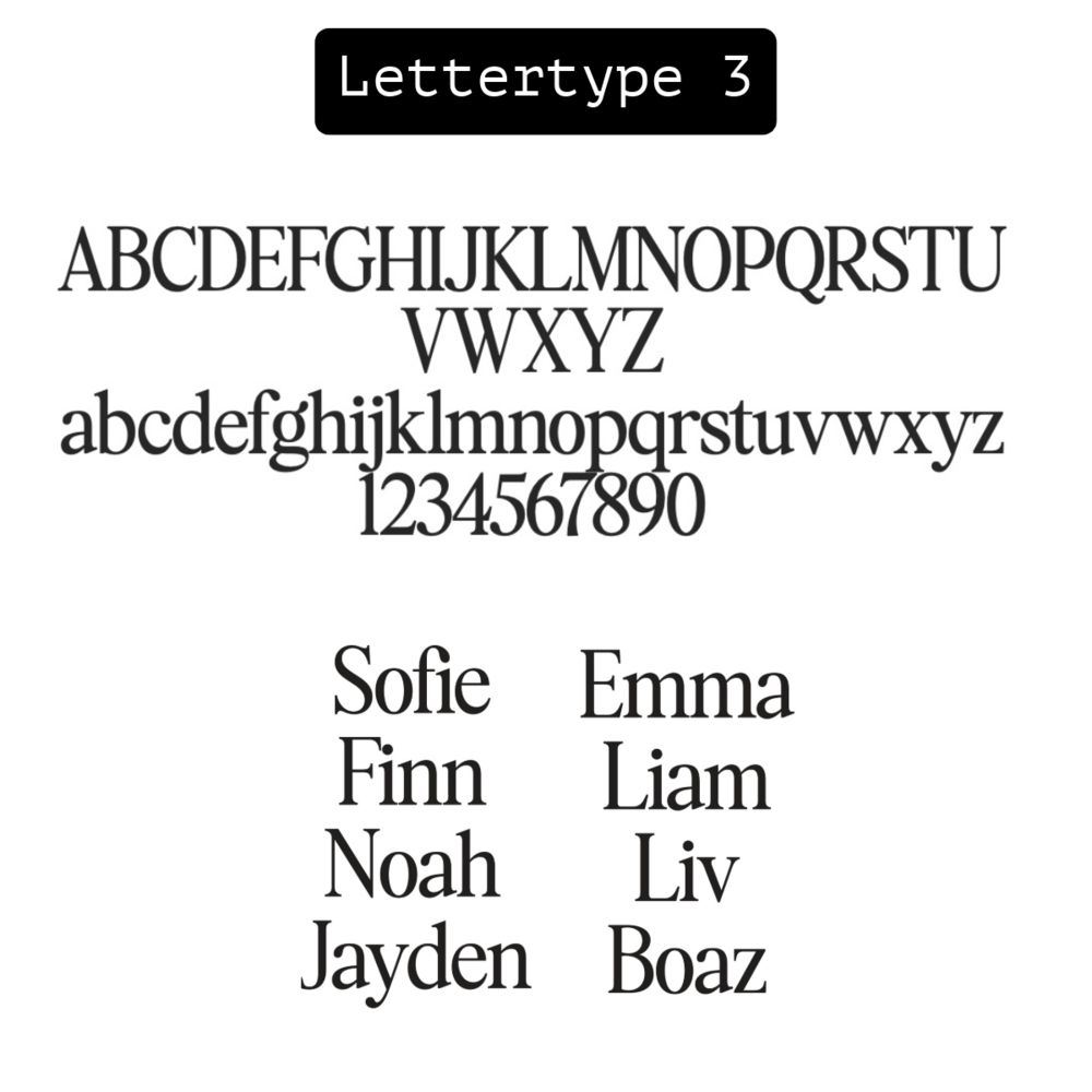 lettertype 3