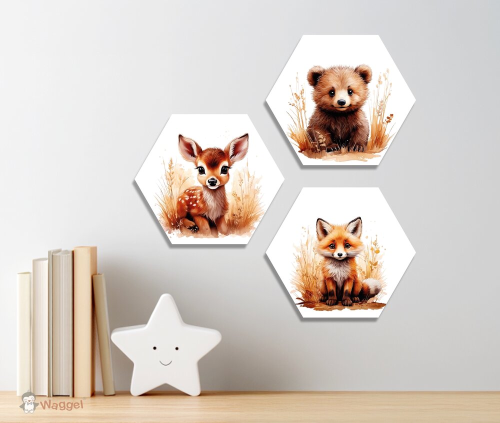 hexagons bosdieren