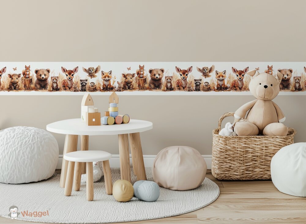 stickerrand bosdieren