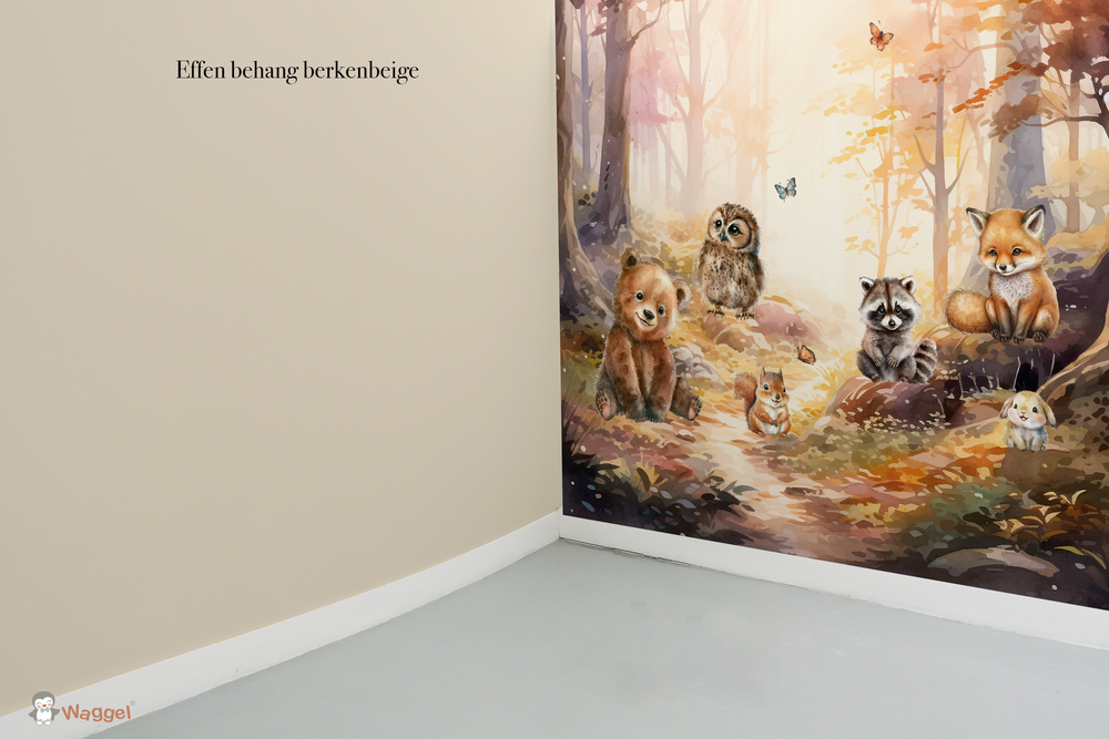 Behang effen bijpassend bij Magic Forest &quot;Morning sun&quot;