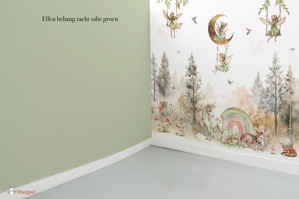 Behang effen bijpassend bij Magical world