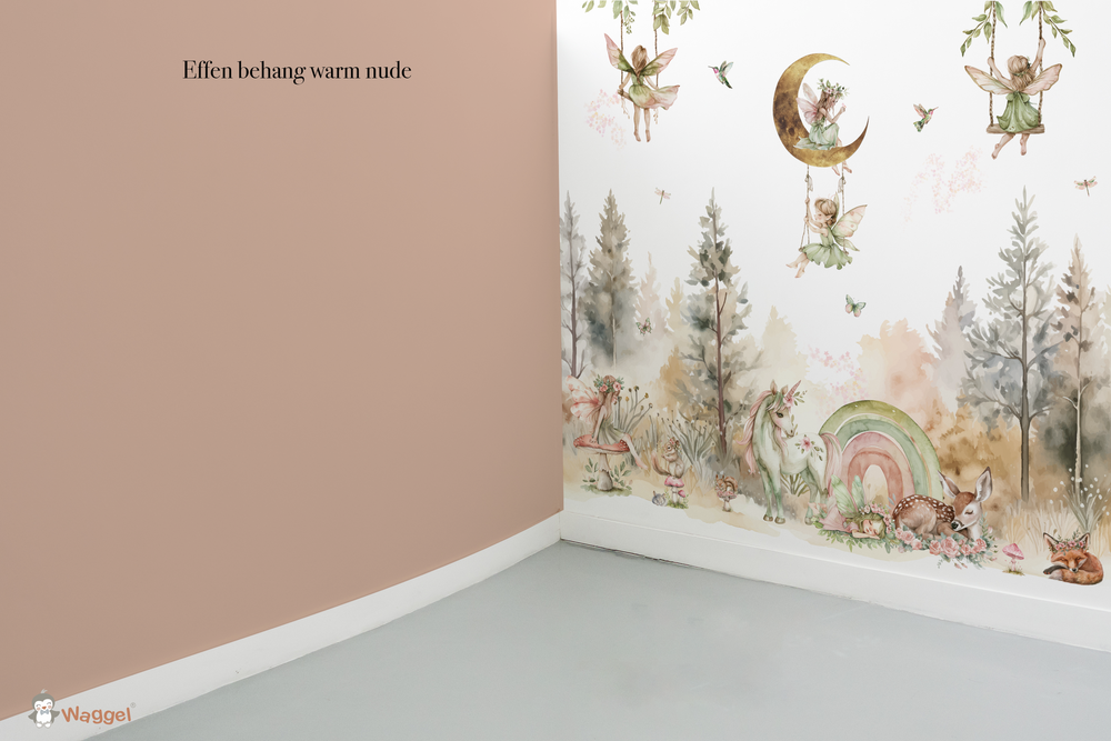 Behang sample effen bijpassend bij Magical world