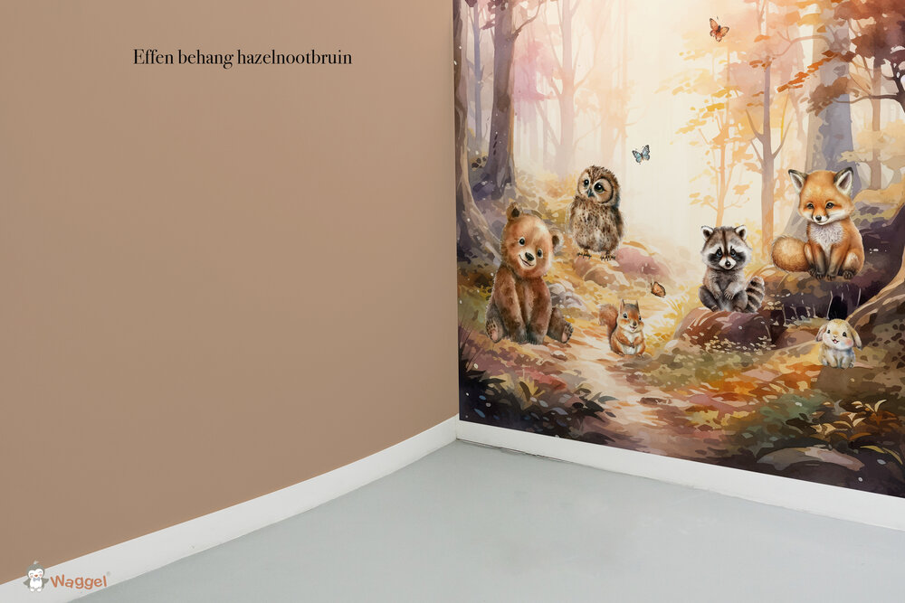 Behang sample effen bijpassend bij Magic Forest &quot;Morning sun&quot;