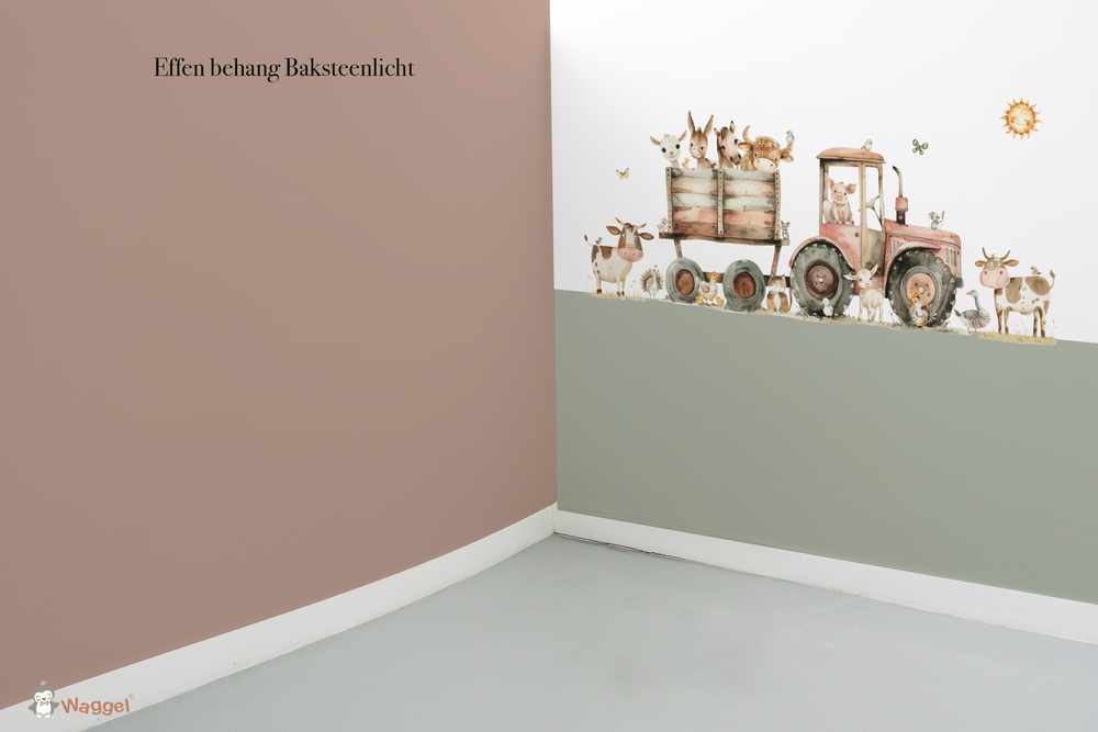 Behang effen bijpassend bij Funny Farm