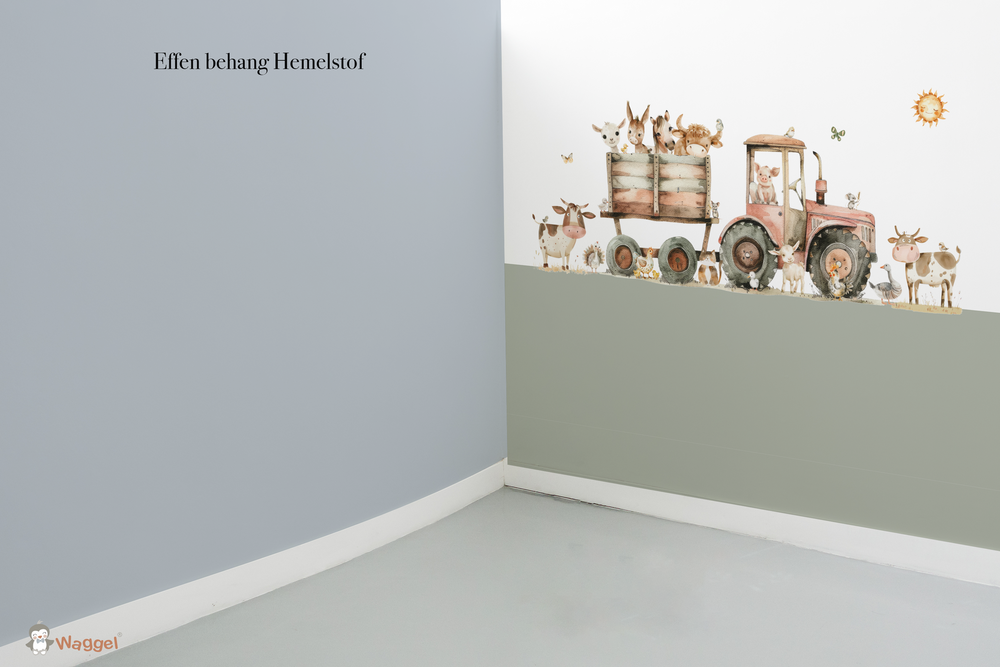 Behang effen bijpassend bij Funny Farm