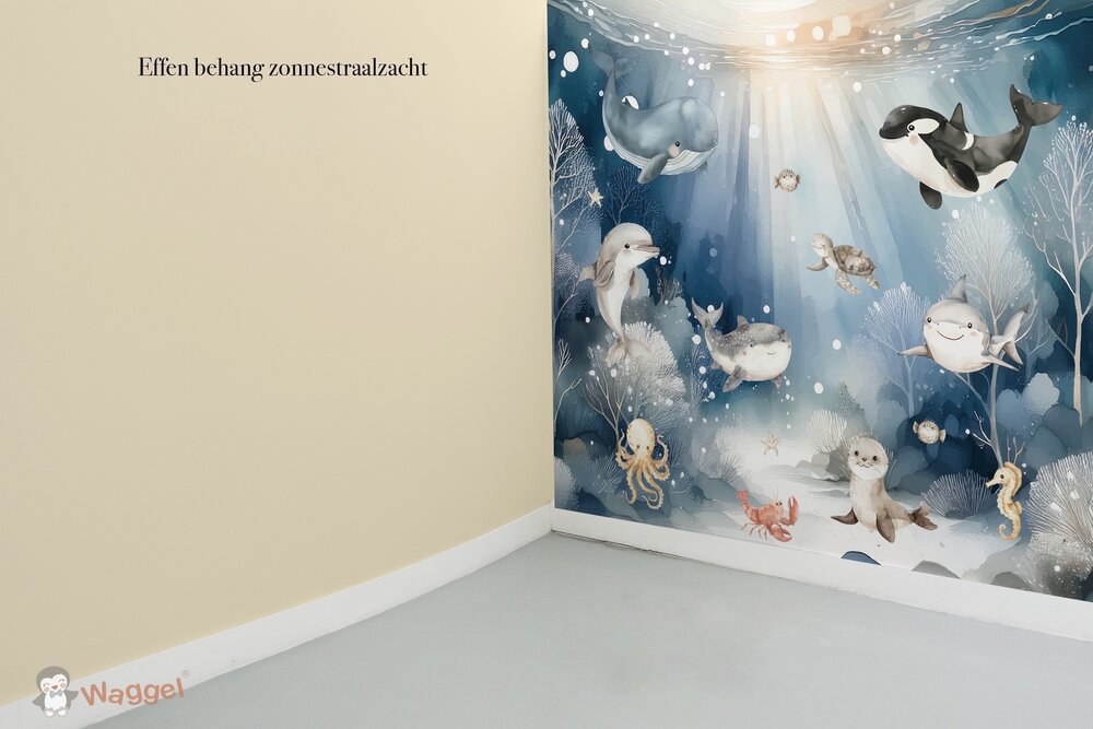 Behang effen bijpassend bij Sweeties of the sea