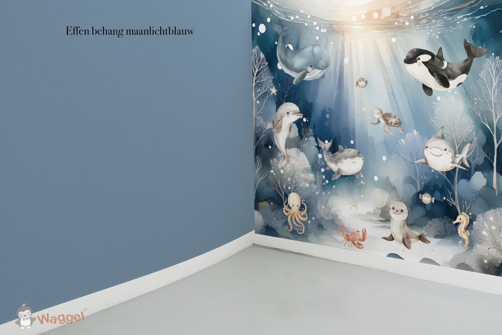 Behang effen bijpassend bij Sweeties of the sea
