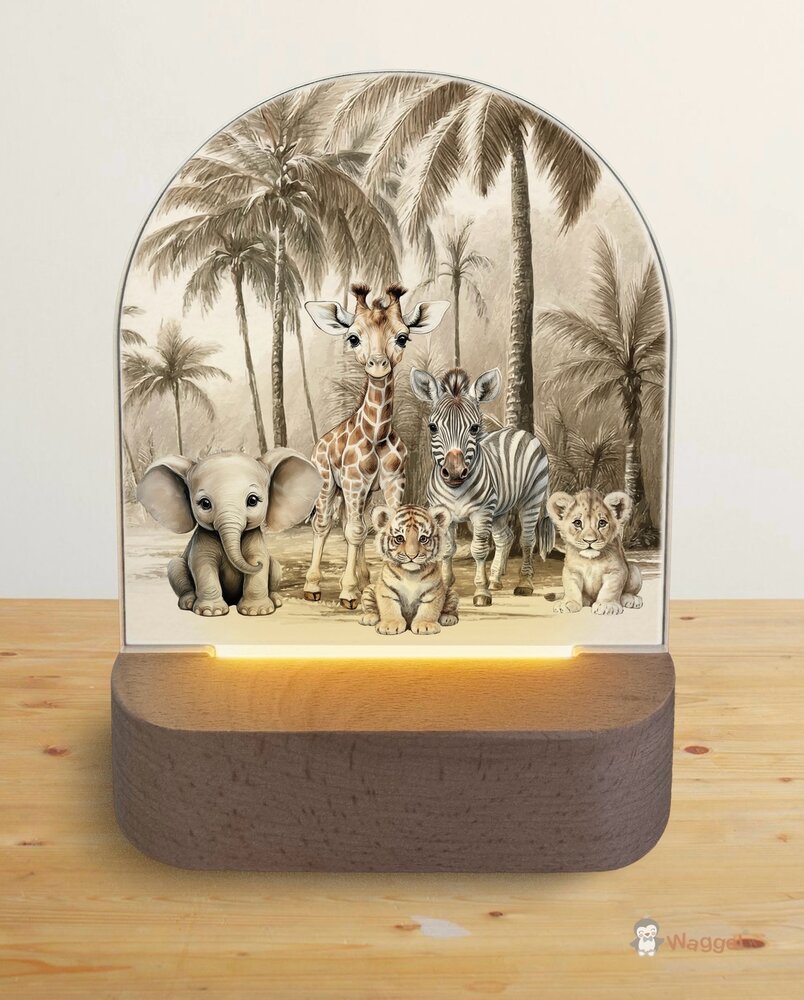 Nachtlampje jungle naturel Little ones adventure