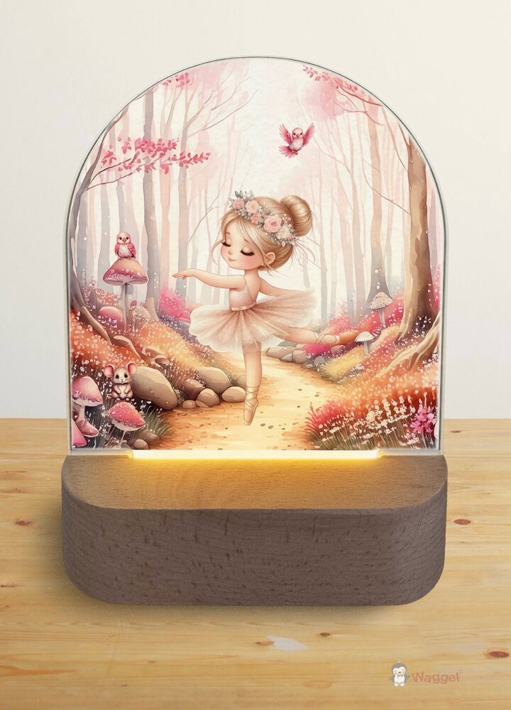 Nachtlampje Ballerina girl &quot;Dancing in the woods&quot; 