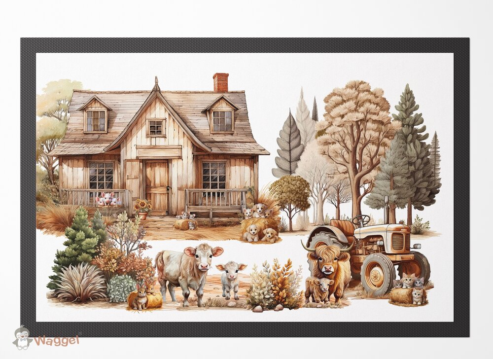 Deurmat Vintage farm