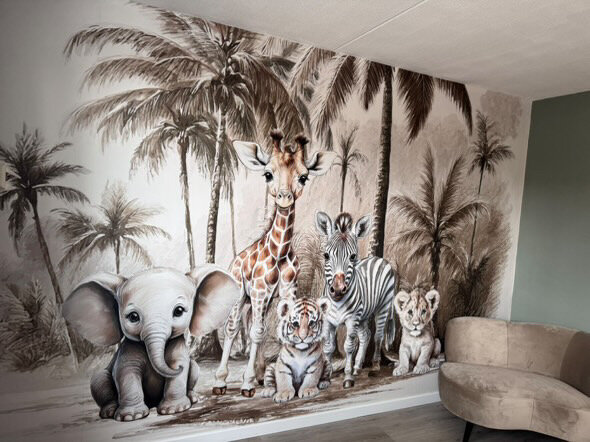 Behang Jungle naturel Little ones Adventure