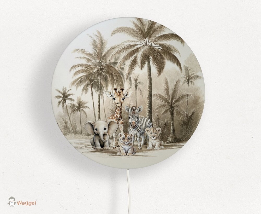 Wandlamp rond Jungle naturel Little ones adventure
