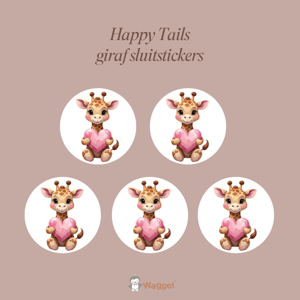 Geboortekaarten Happy Tails giraf 