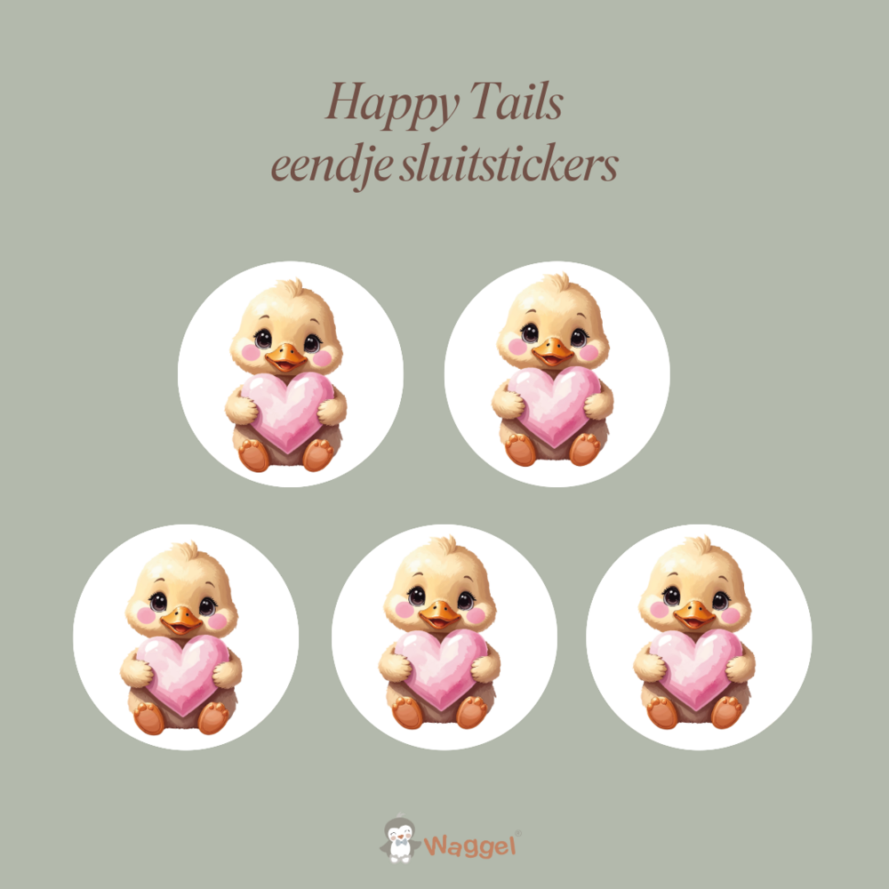 Geboortekaarten Happy Tails eendje