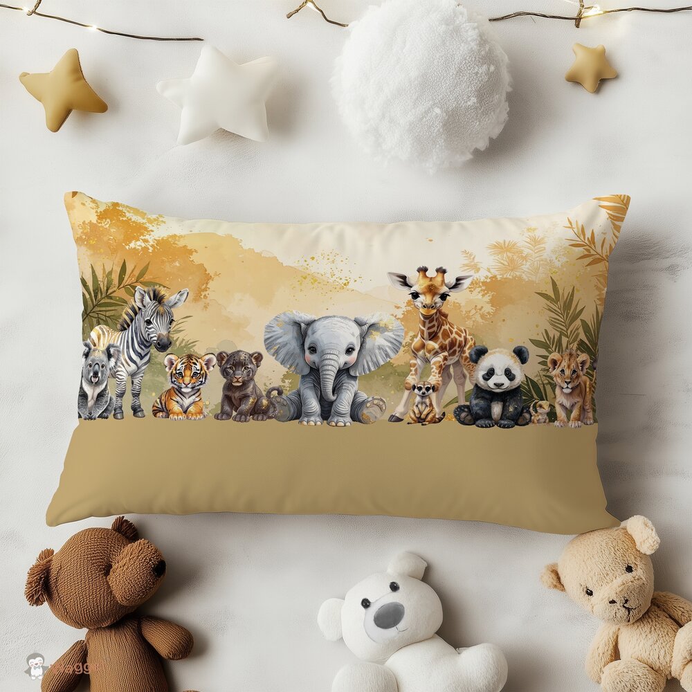 Sierkussen 50x30cm Jungle Touch of gold