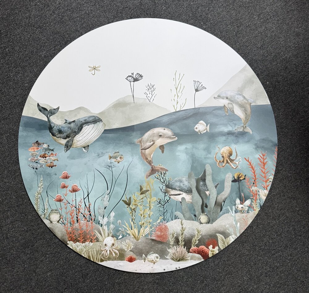 Muurcirkel Sea Life 80 cm