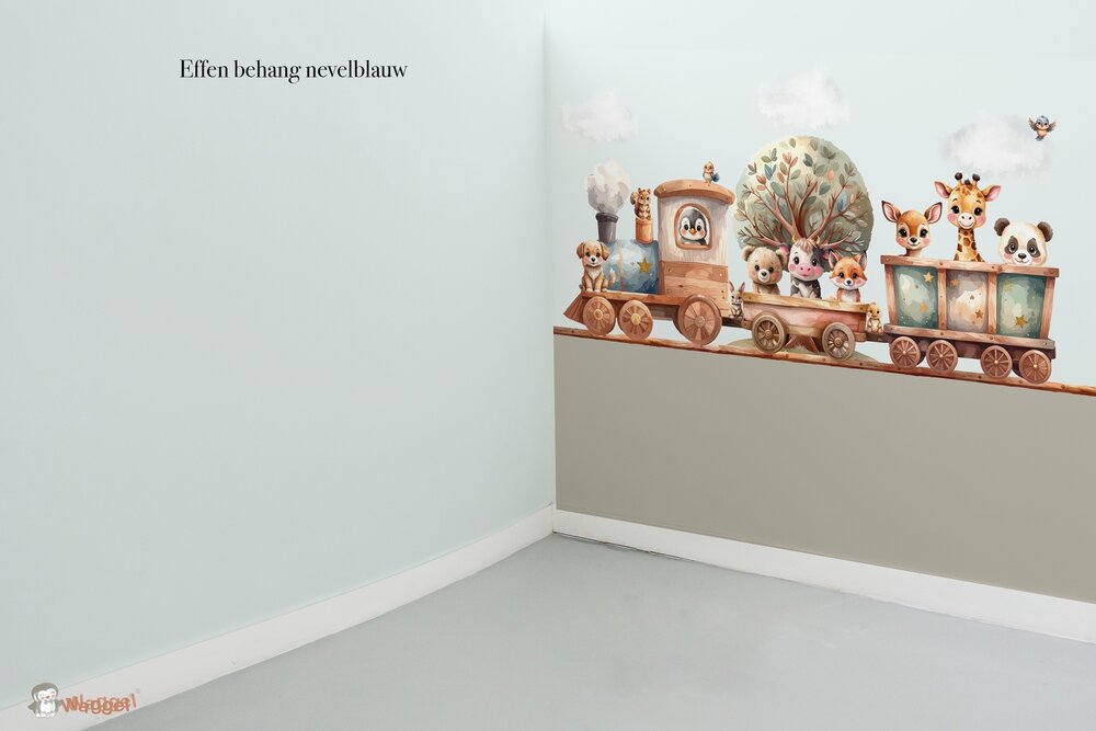 Behang sample effen bijpassend bij Happy Tails