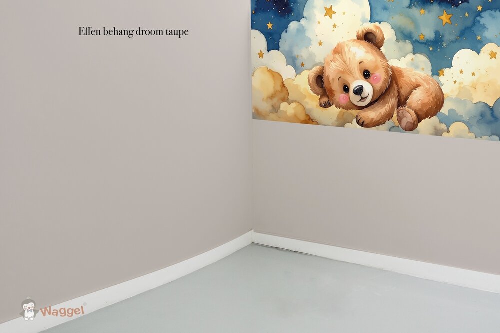 Behang effen op rol bijpassend bij Happy Tails