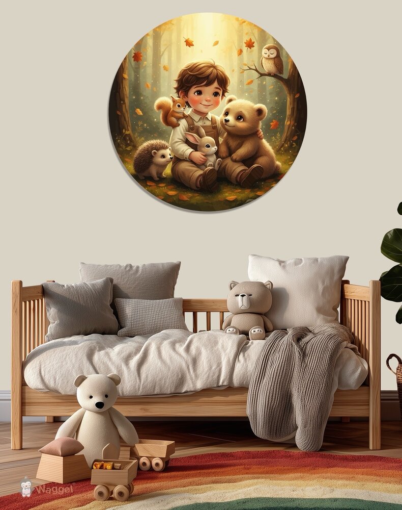 Muurcirkel Whispering woods &quot;Among friends&quot;