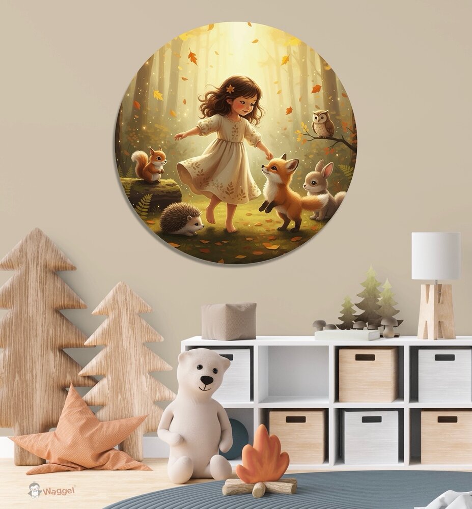 Muurcirkel Whispering Woods &quot;Dancing in the woods&quot;