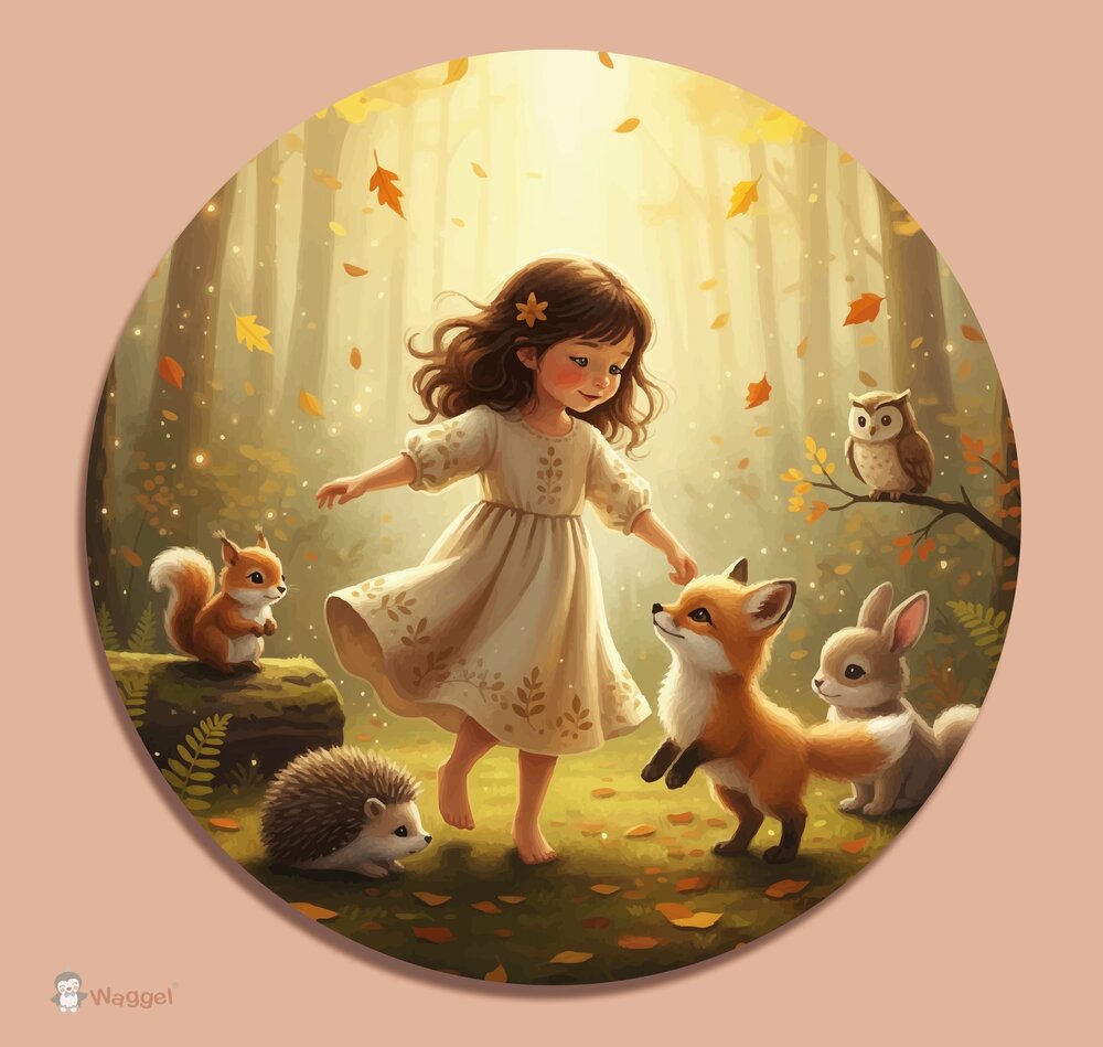 Muurcirkel Whispering Woods &quot;Dancing in the woods&quot;