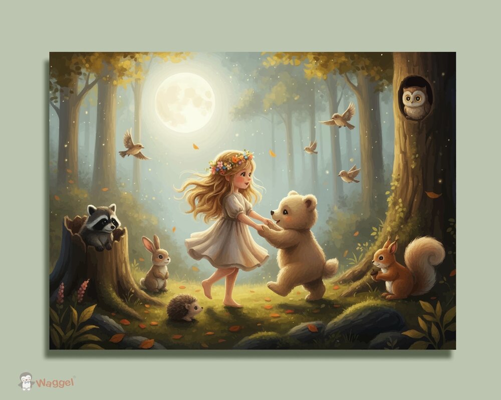 Muurdecoratie Whispering Woods &quot;Dancing in the woods&quot; 