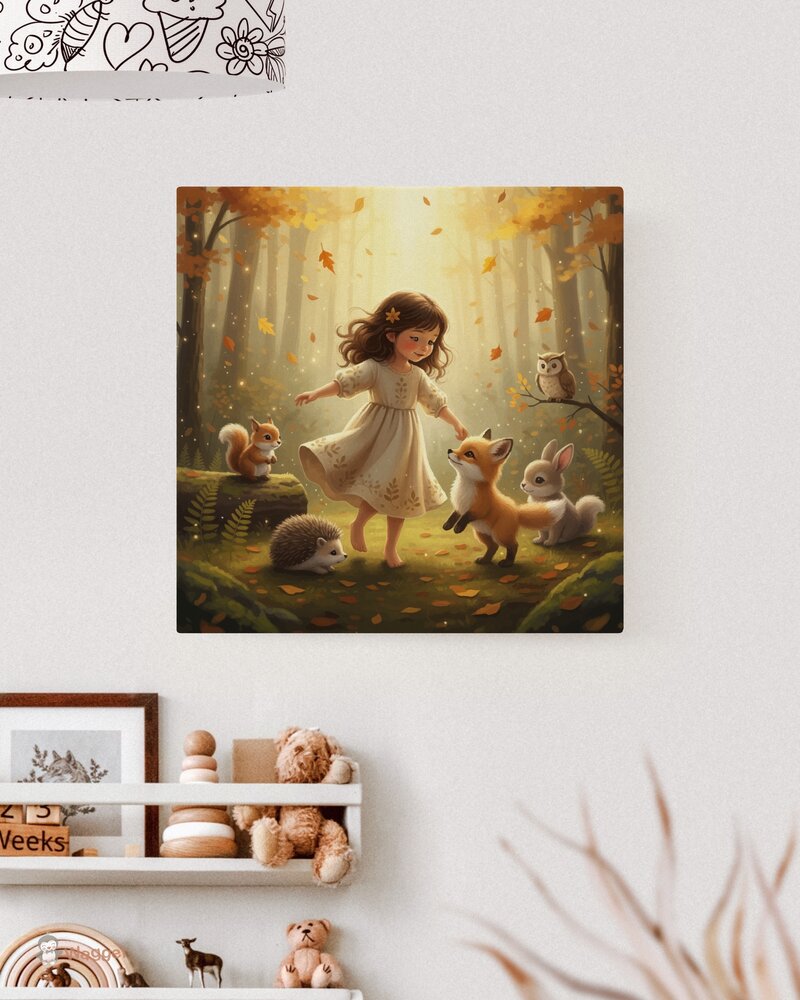 Canvas Whispering Woods &quot;Dancing in the woods&quot;