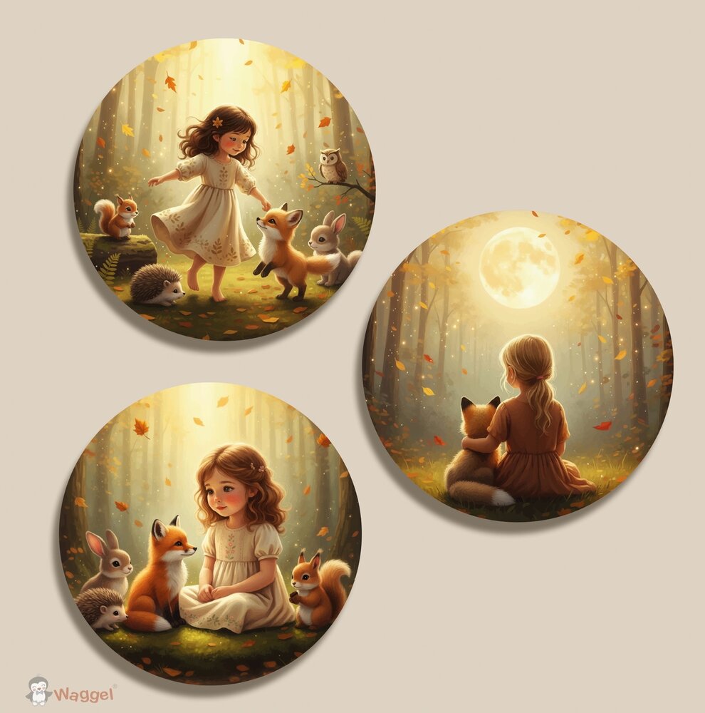Muurcirkel set Whispering Woods &quot;Story of the Fox&quot; 